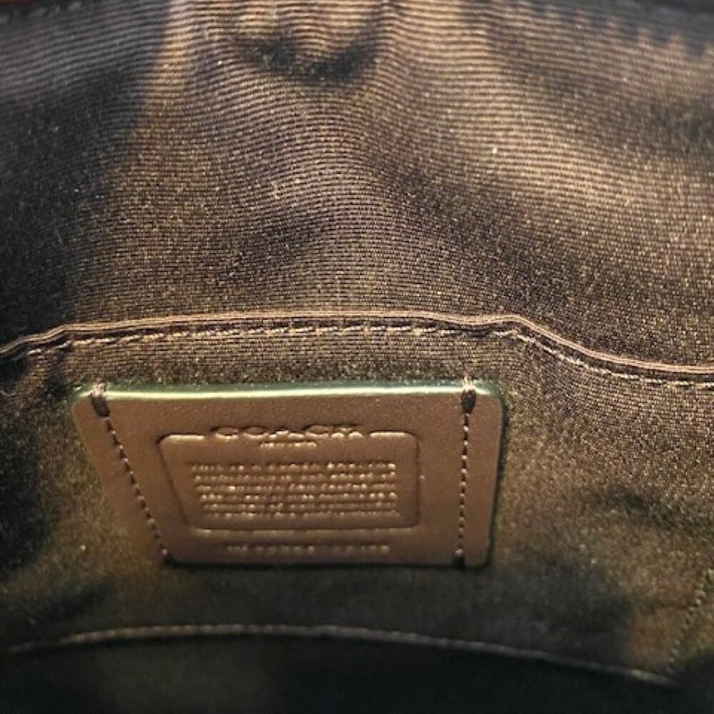 Coach Mini Rowan File Crossbody Shoulder Adjustable Strap Dark Brown Bag Purse - Picture 10 of 12
